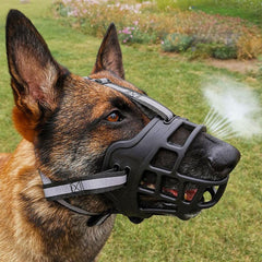 Adjustable Breathable Dog Muzzle for Biting Chewing Barking Training