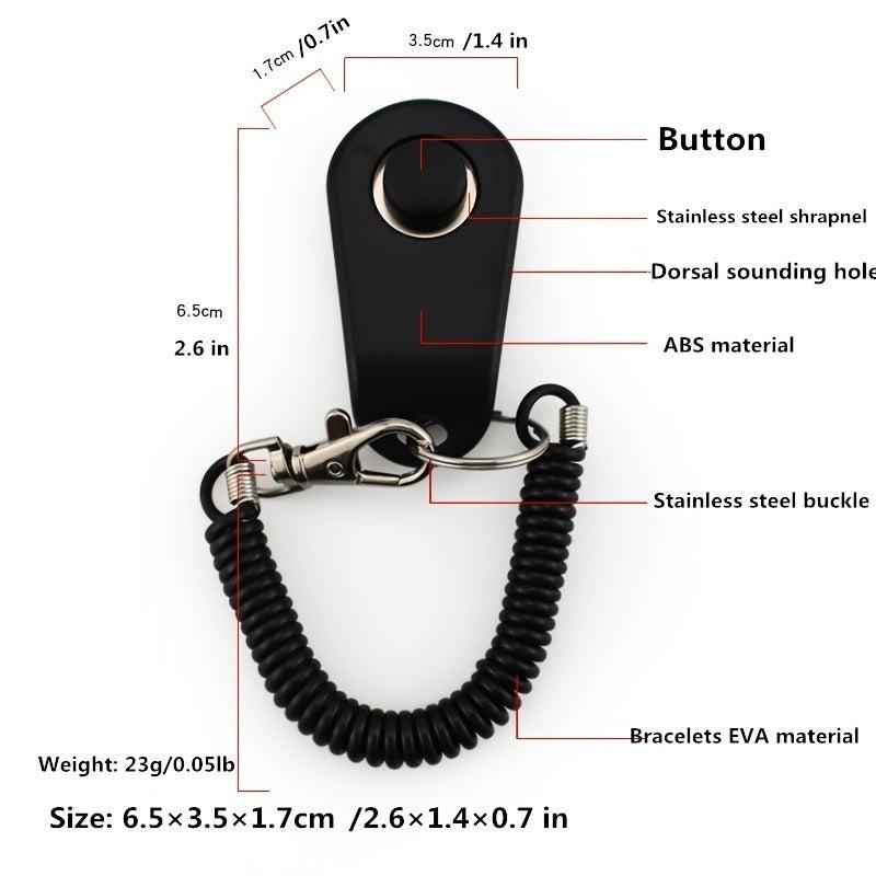 Effective Pet Training Clicker with Wrist Strap - Train Dogs and Cats Easily