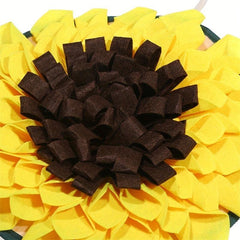 Interactive Sunflower Pet Snuffle Mat Slow Feeder Dog Puzzle Toy