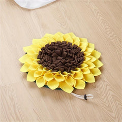 Interactive Sunflower Pet Snuffle Mat Slow Feeder Dog Puzzle Toy