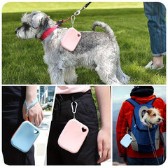 Silicone Dog Treat Bag Pet Snack Bag Training Bag Portable Walking Bag