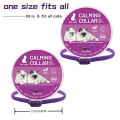 Calming Pheromone Collar for Cats - Reduce Anxiety, Stress - Pet Supplies