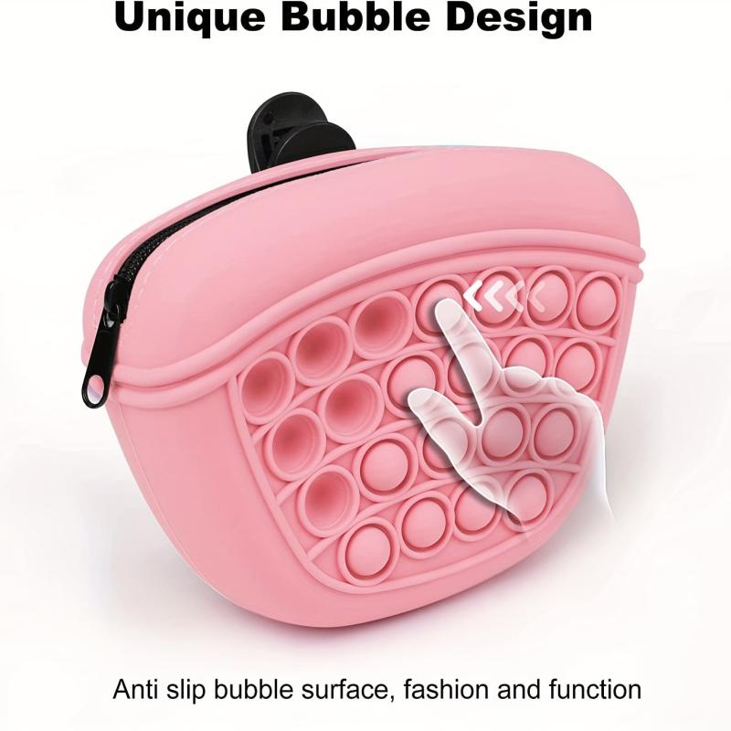 Silicone Dog Treat Pouch with Zipper for Training