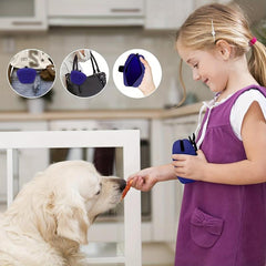 Silicone Dog Treat Pouch with Zipper for Training