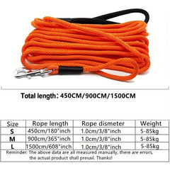 Nylon Training Dog Leash for Small Medium Large Dogs 4.57m-9.14m-15.24m