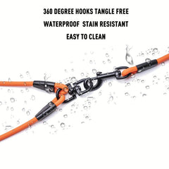 Waterproof Dual Pet Leash - Walk 2 Dogs Comfortably