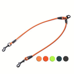 Waterproof Dual Pet Leash - Walk 2 Dogs Comfortably