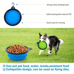 Dog Training Waist Bag Folding Bowl Snack Belt