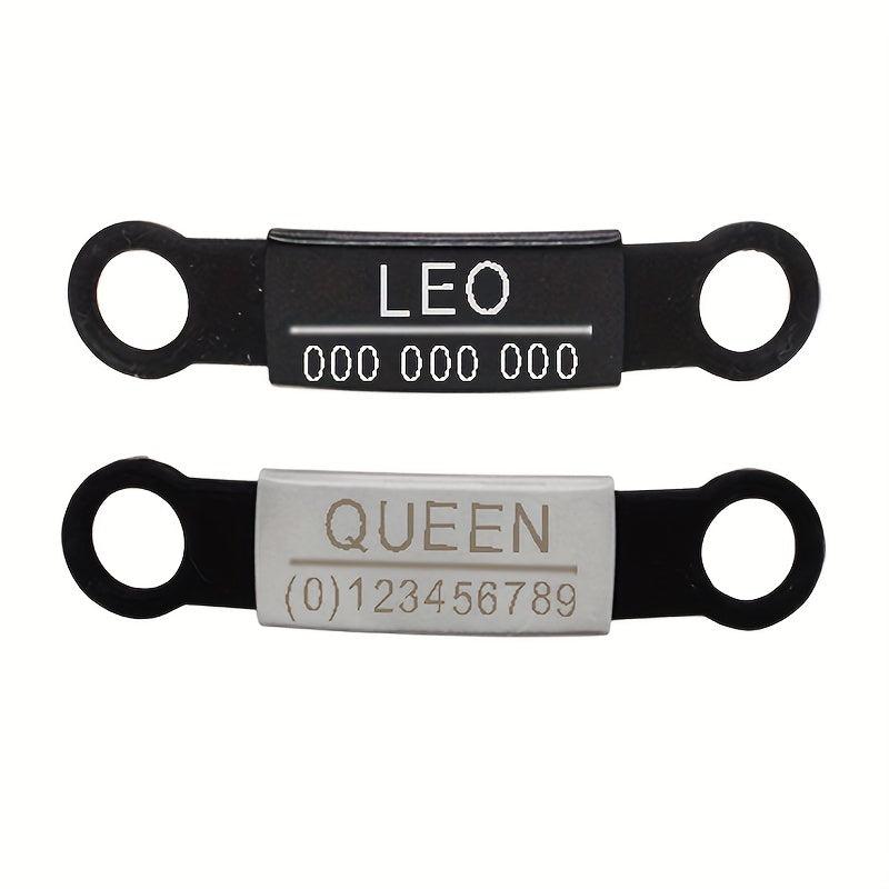 Colloid Pet ID Tag Stainless Steel Custom Engraving Nameplate