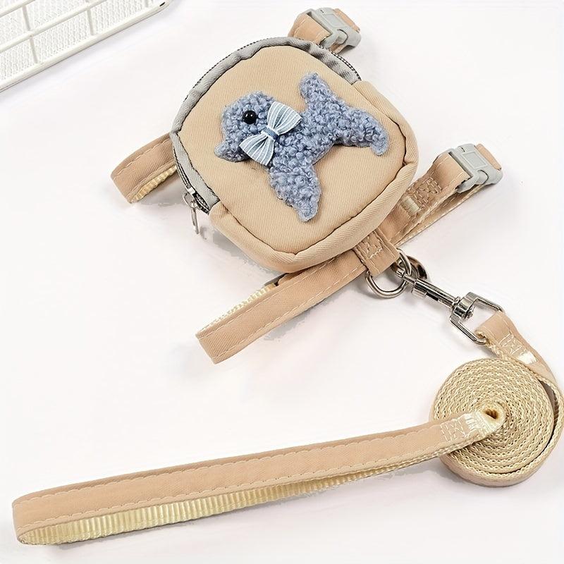 Dog Self Backpack Leash For Walking Dogs Outdoor Small Dogs