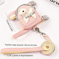 Dog Self Backpack Leash For Walking Dogs Outdoor Small Dogs