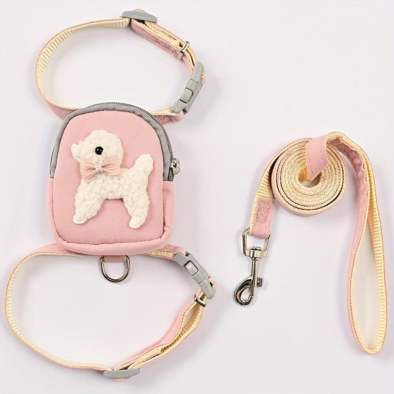 Dog Self Backpack Leash For Walking Dogs Outdoor Small Dogs