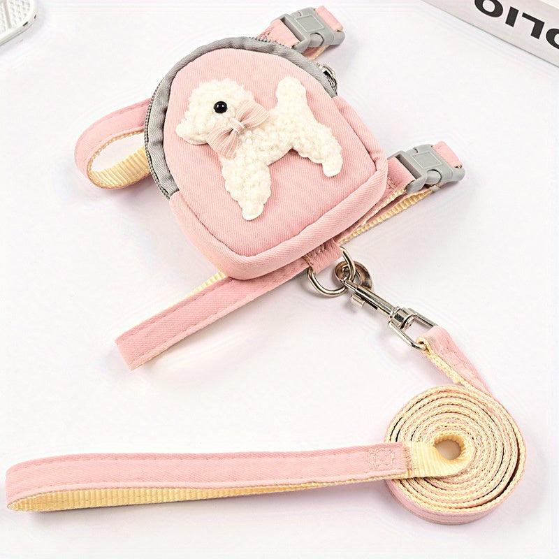 Dog Self Backpack Leash For Walking Dogs Outdoor Small Dogs