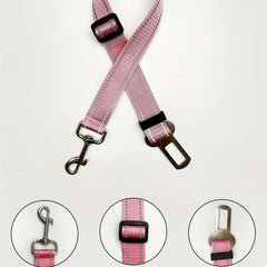 Fabric Adjustable Car Pet Leash Safety Belt for Cats and Dogs