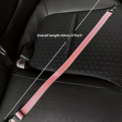 Fabric Adjustable Car Pet Leash Safety Belt for Cats and Dogs
