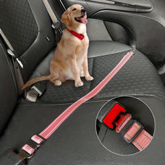 Fabric Adjustable Car Pet Leash Safety Belt for Cats and Dogs