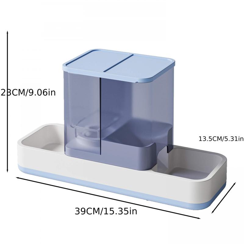 2 In 1 Cat Feeder Water Dispenser For Indoor Cats