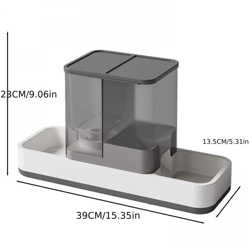 2 In 1 Cat Feeder Water Dispenser For Indoor Cats
