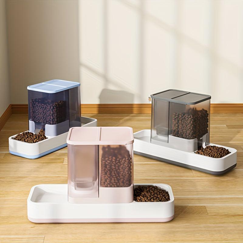2 In 1 Cat Feeder Water Dispenser For Indoor Cats