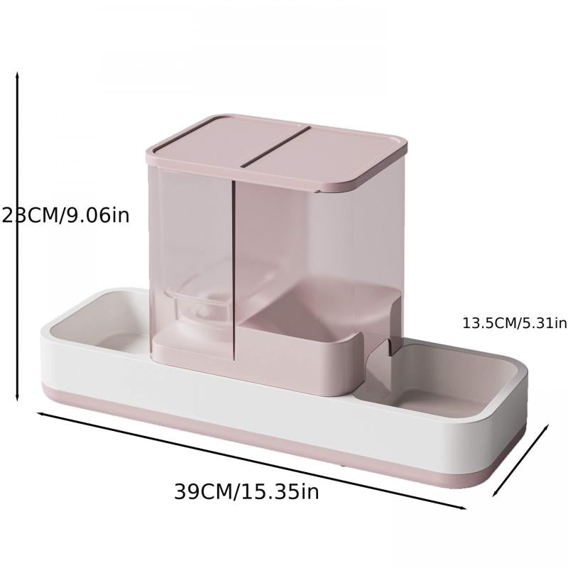 2 In 1 Cat Feeder Water Dispenser For Indoor Cats