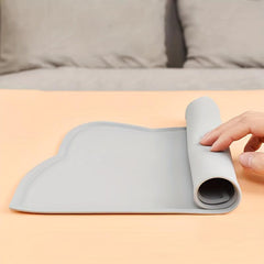 Cloud Cat Head Pet Feeding Mat Non-slip Waterproof Silicone