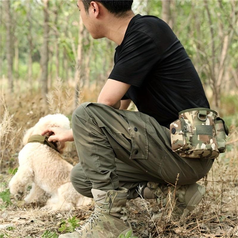 Pet Treat Bag with Pockets & Waistband for Training