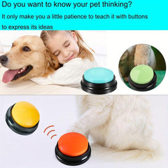 4pcs Dog Communication Voice Recording Buttons Training Buzzer 30s Rec