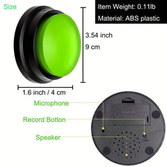 4pcs Dog Communication Voice Recording Buttons Training Buzzer 30s Rec