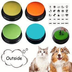 4pcs Dog Communication Voice Recording Buttons Training Buzzer 30s Rec