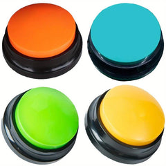 4pcs Dog Communication Voice Recording Buttons Training Buzzer 30s Rec