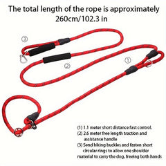 Reflective Hands Dog Leash For Hiking Walking And Running