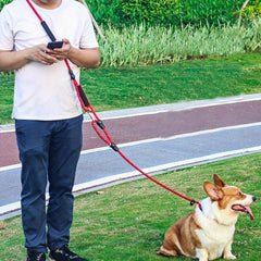 Reflective Hands Dog Leash For Hiking Walking And Running