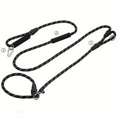 Reflective Hands Dog Leash For Hiking Walking And Running