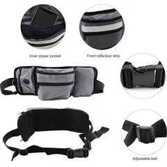 Dog Treat Pouch Large Capacity Training Bag With Dispenser & Bottle Holder