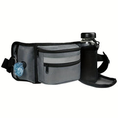 Dog Treat Pouch Large Capacity Training Bag With Dispenser & Bottle Holder