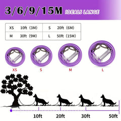 Heavy Duty Dog Tie Out Cable with Spring 10-50FT Long Dog Leash Runner for Yard