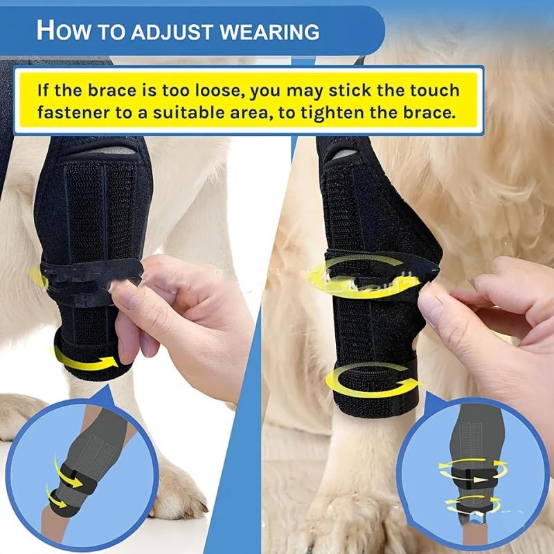 Adjustable Dog Rear Leg Braces Knee Pads Joint Protection Sleeve