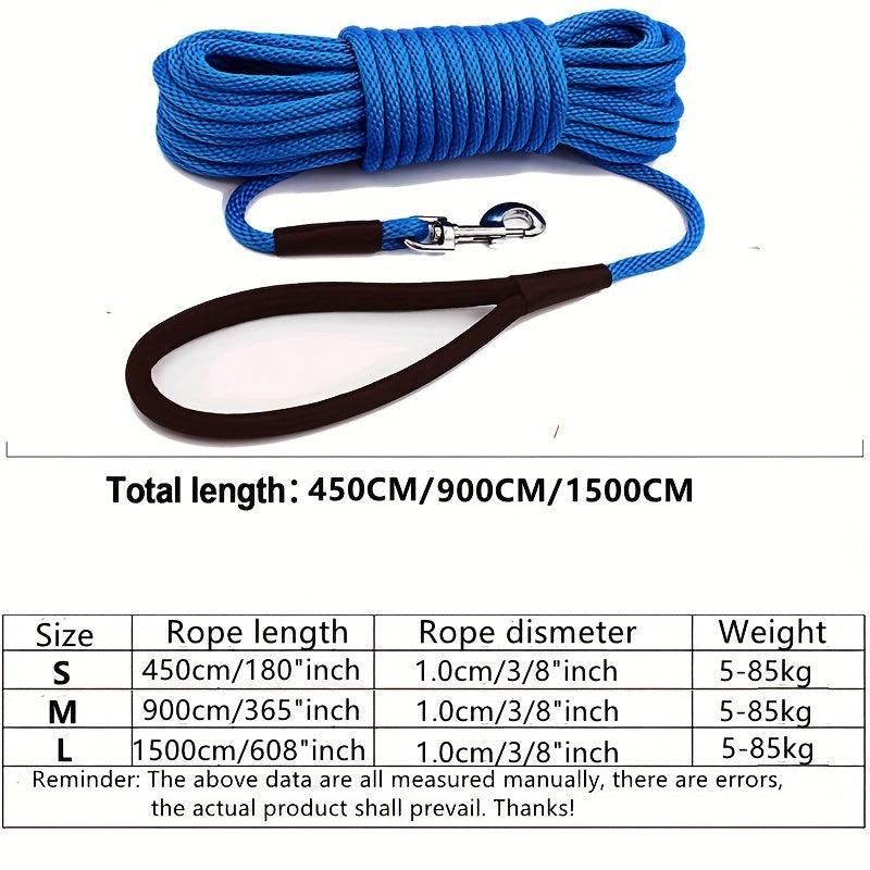 Heavy Duty Dog Leash 10MM 15FT 30FT 50FT Training Leash