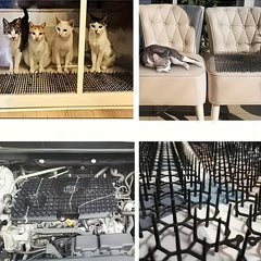 6pcs Plastic Cat Proof Netting Spiked Mat Garden Isolation Protection