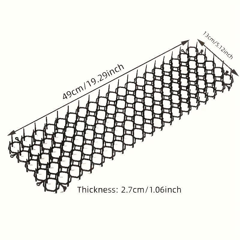 6pcs Plastic Cat Proof Netting Spiked Mat Garden Isolation Protection