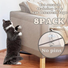 8pcs Cat Training Tapes Anti Scratch Cat Deterrent Tape