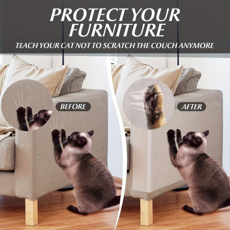 8pcs Cat Training Tapes Anti Scratch Cat Deterrent Tape