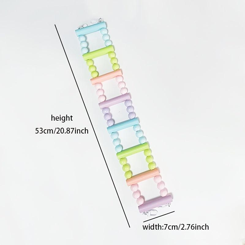 Colorful Parrot Climbing Ladder and Swing Set