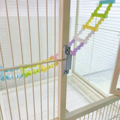 Colorful Parrot Climbing Ladder and Swing Set