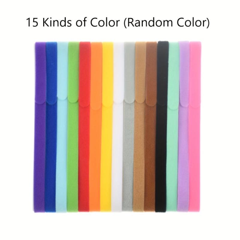 15 Random Puppy ID Collars Soft Fabric Adjustable Newborn Identification Collar