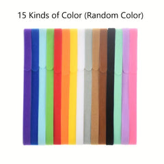 15 Random Puppy ID Collars Soft Fabric Adjustable Newborn Identification Collar