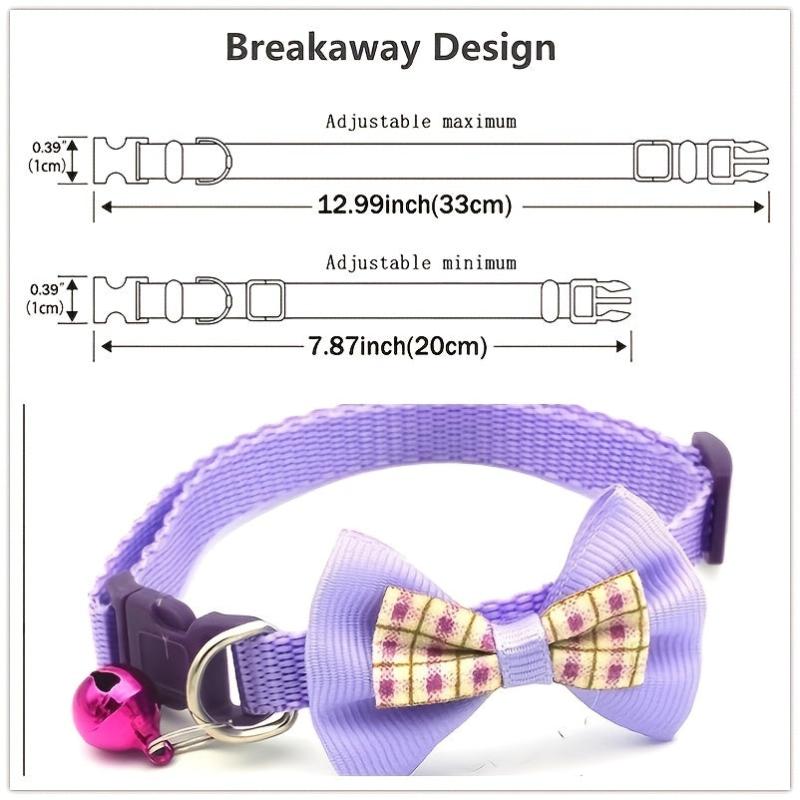 Cute Knitted Cat Collar with Bell & Bowknot