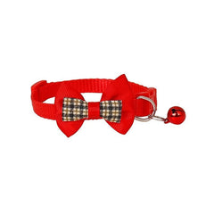 Cute Knitted Cat Collar with Bell & Bowknot