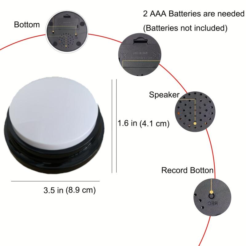 30s Record & Playback Button for Dog Communication and Training