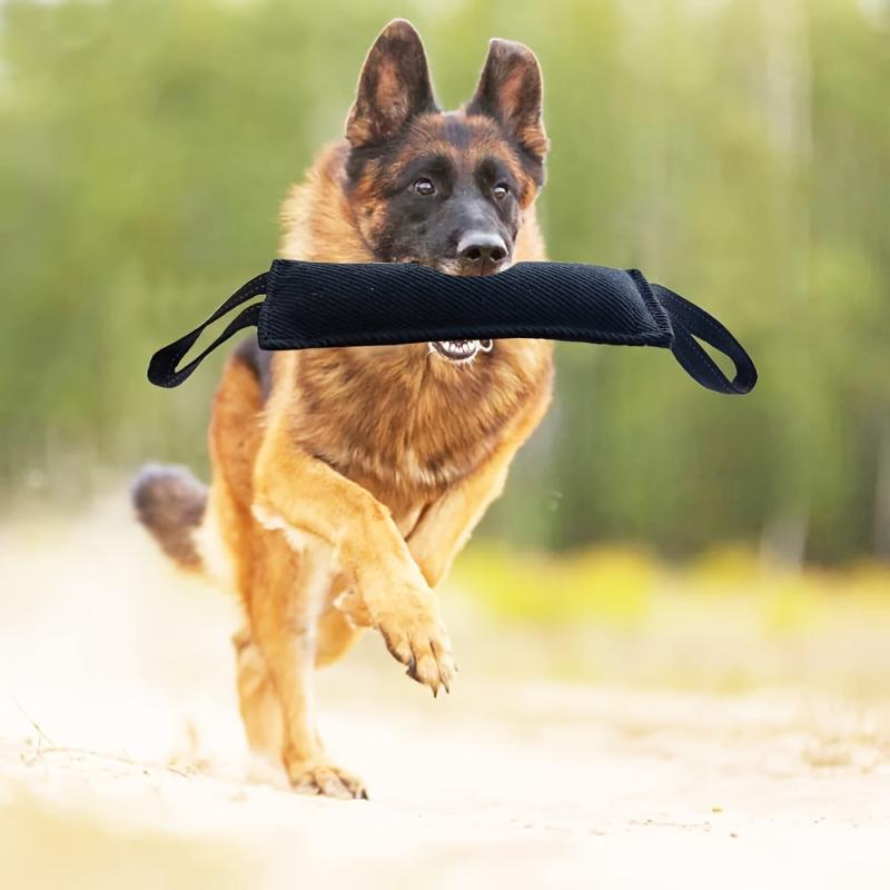 Dog Tug Toy Tough Jute Bite Pillow Durable Training Equipment